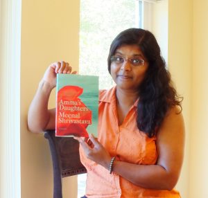 Meenal Shrivastava with her book.