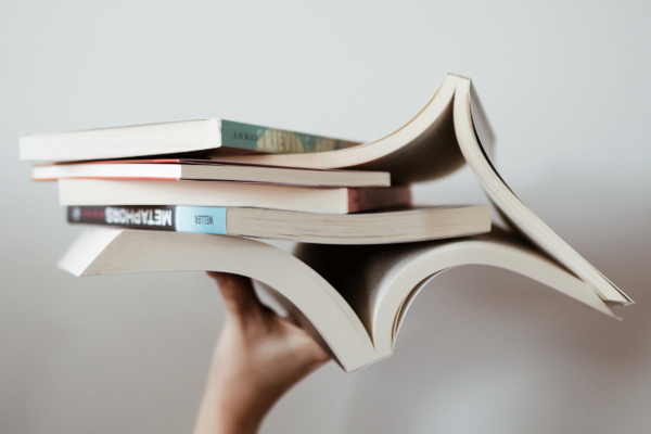 A stack of books