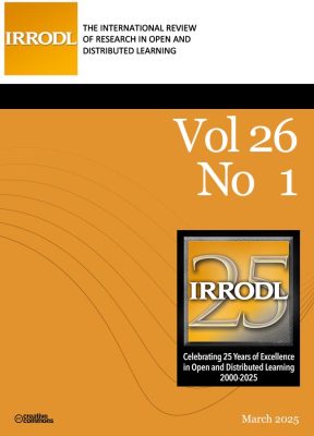 Cover: IRRODL, volume 2, number 4