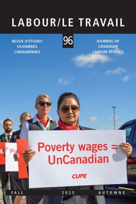 Cover: Labour/Le Travail, volume 96